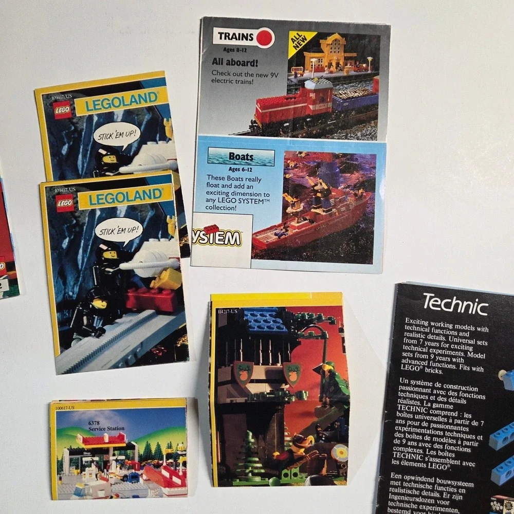 LEGO Vintage Catalog Lot Kids Multicolor Legoland Castle Space Technic 80s 90s